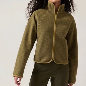 Athleta Stroll Fleece Zip Up Jacket
